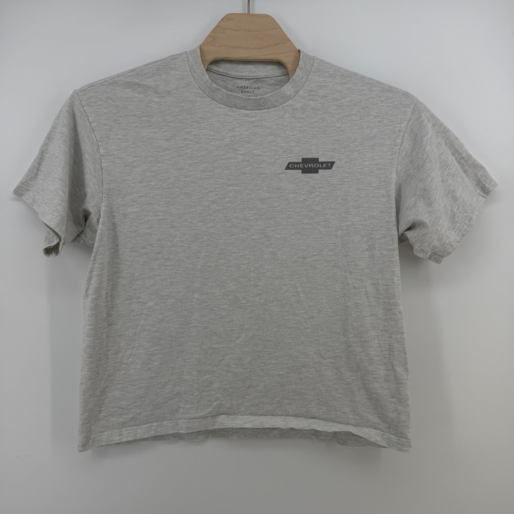 American Eagle Chevrolet Camaro SS Boxy Fit Graphic T-Shirt Gray Mens Large